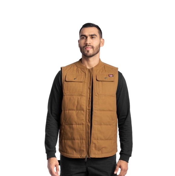 Wrangler Workwear Men's Quilted Duck Work Vest - Picture 4 of 10